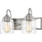 Quoizel Bartley 2-Light Brushed Nickel Vanity Light BART8616BN - alternate 2